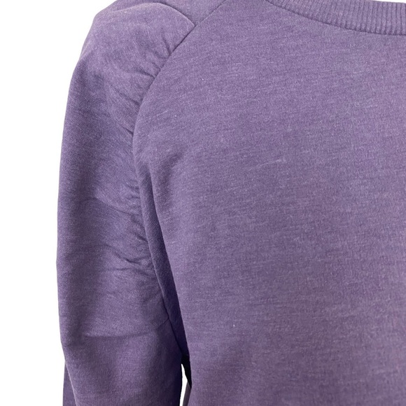 𝅺nwt Z by Zella Purple Maternity Crew Neck Sweatshirt Size Medium - Picture 2 of 6